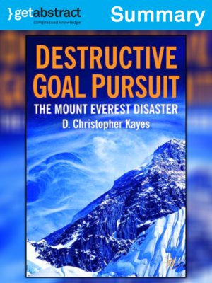 cover image of Destructive Goal Pursuit (Summary)